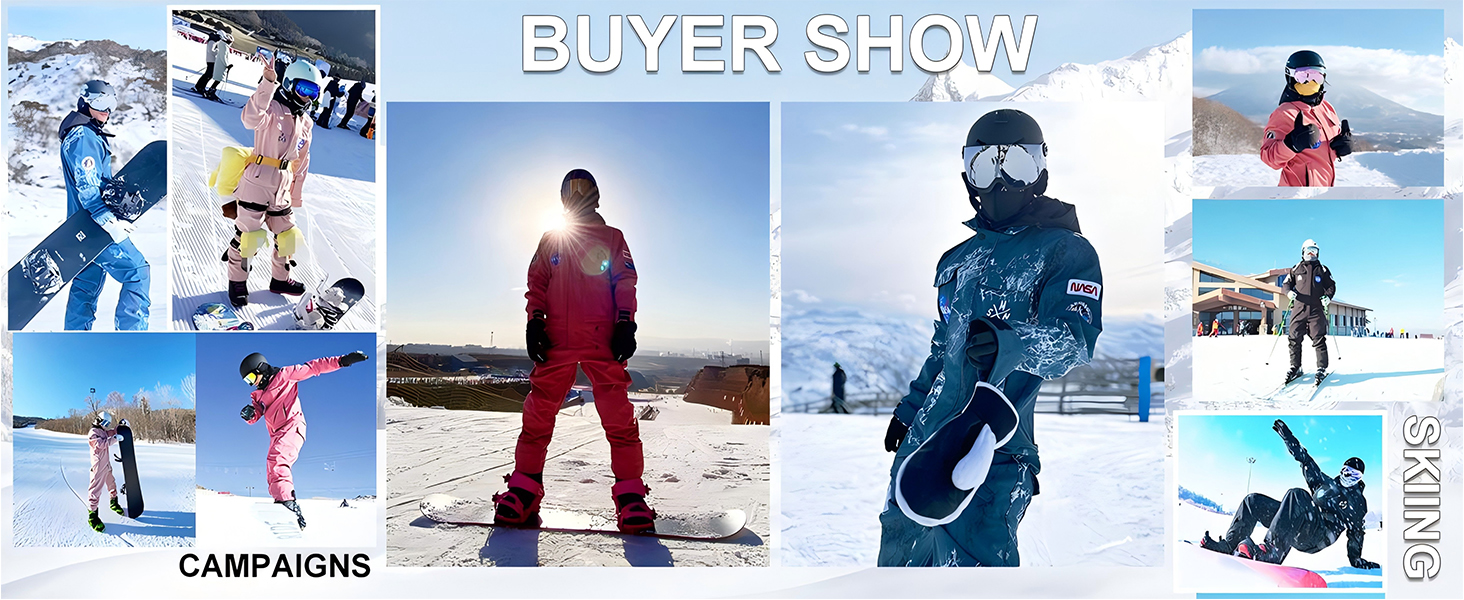 Amazon.com: GSOU SNOW Men Ski Suit One Piece Snowsuits Snowboard